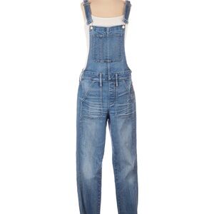 Madewell light blue denim piece with contrast topstitching